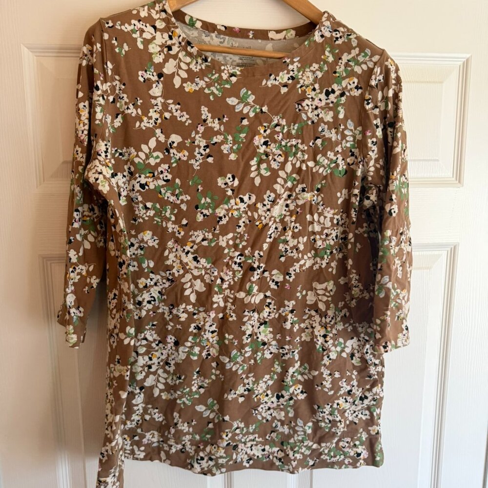 J Jill Luxe Supima Crew NeckTunic Tall